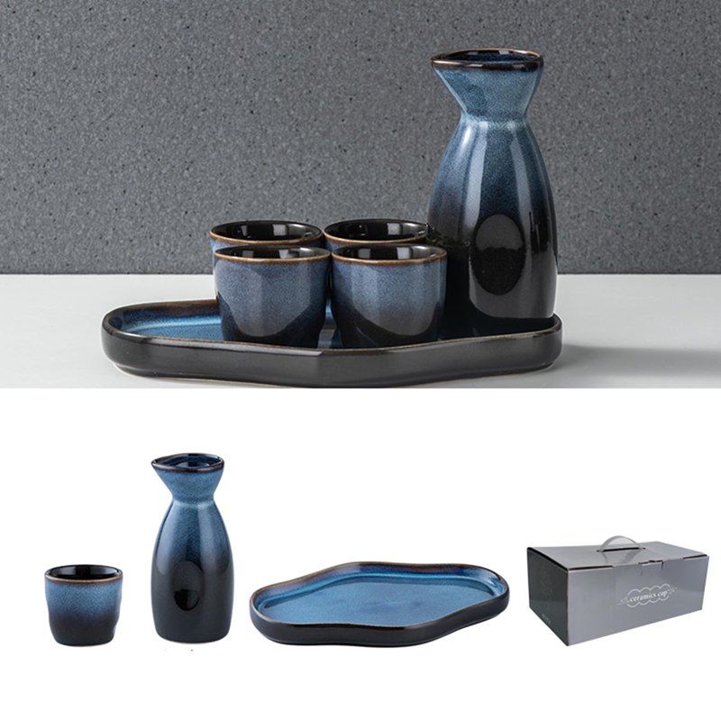 陶磁器製 酒器セット 徳利 おちょこ ぐい呑み 日本酒用 和酒徳利セット ボトル お酒入れ 酒盃 酒燗器 ..