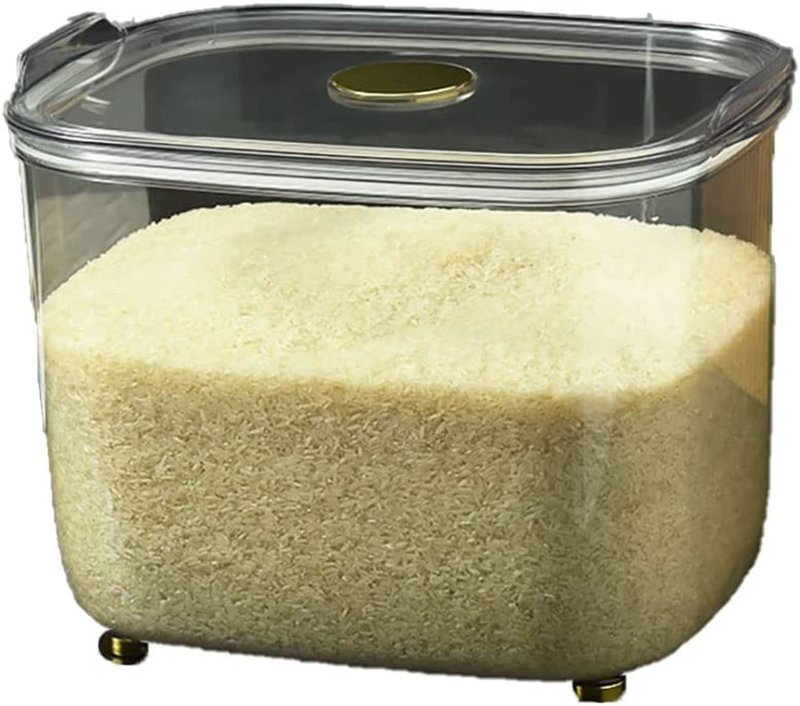 米びつ ライスストッカー 米櫃 耐熱ガラス お米保存容器 5-10kg 冷蔵庫 こめびつ 米入れ 貯蔵タンク キ..