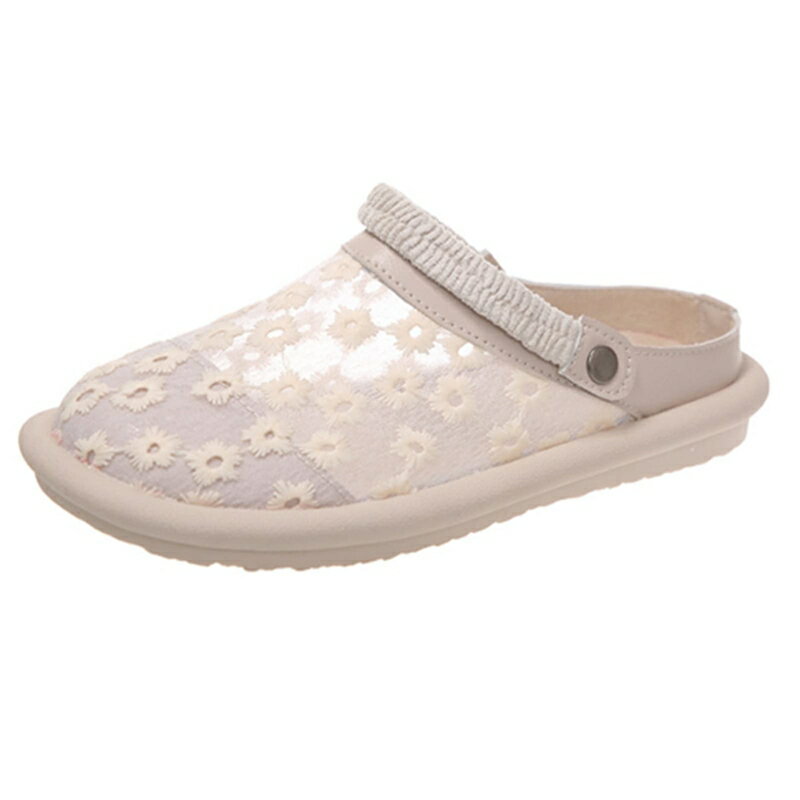 ミュール エスパドリーユ メッシュ レース スリッポン レディースジュート フラットシューズ 柔らかい サボサンダル 可愛い 花柄 軽量 スリッパ キレイめ 散歩 通気性 かかとがない 着脱しやすい