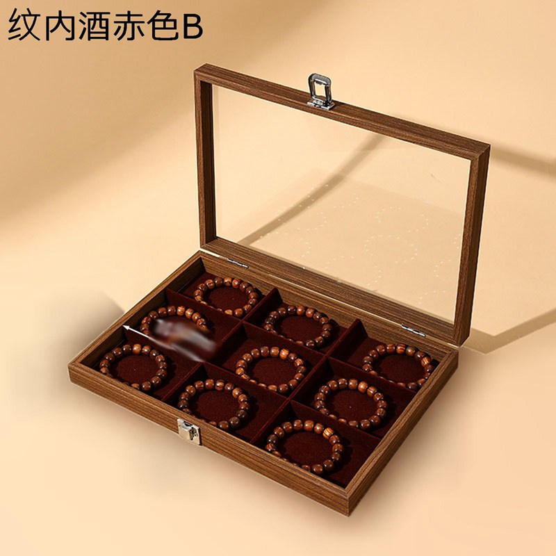 kcreateのジュエリーボックス アクセサリーケース たっぷり収納 宝石箱 木製 指輪 ネックレス リング ペンダント 広々とした 卓上 エレガント 女性 引き出し式 防塵 小物整理 ディスプレイ用｜アングル3