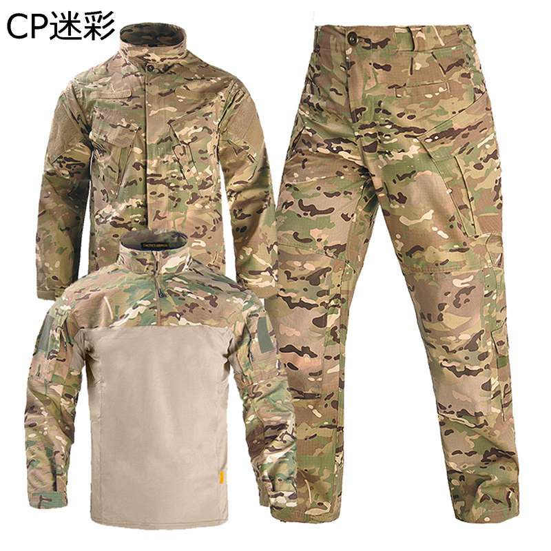 サバゲー ミリタリージャケット 長袖 メンズ 上下セット 3点 作業服 タクティカルパンツ 迷彩服 戦闘服 耐摩耗 防撥水 マルチポケット アメカジ カジュアル...