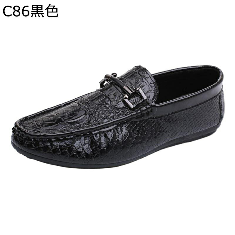 ドライビングシューズ ビジネスシューズ 紳士靴 ローファー メンズ スリッポン クロコ ワニ柄 ヴィンテージ クラシック クッション 軽量 防滑 防臭 春夏靴 秋冬用 紳士 通勤 便利 歩きやすい 黒