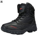 タクティカルブーツ ミリタリー メンズ ジャングルブーツ ノンスリップ サイドジップ コンフォート 秋冬 軍靴 蒸れない 軽量 快適 耐磨耗 ショートブーツ 戸外 外出 バイキング