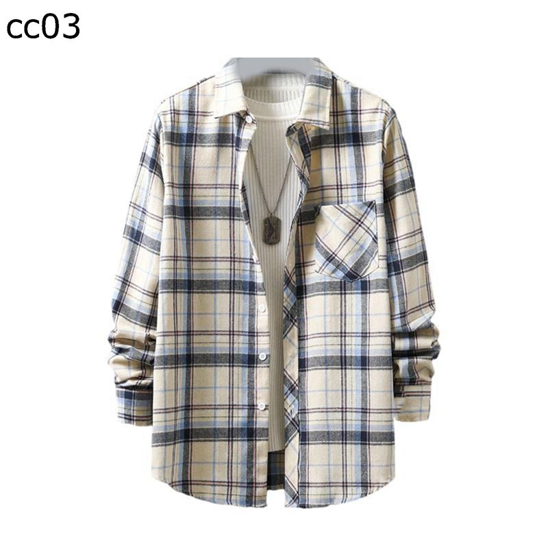 メンズ チェック 長袖 ネル シャツ ボタンダウン 厚手 春秋 前開き ビックシルエット サラサラ カジュアルシャツ hiphop レギュラーフ..