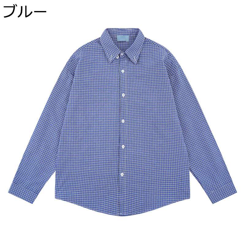 ネルシャツ チェック柄 シャツ 長袖 メンズ 開襟 カジュアル ボタンダウン 薄手 トーンオントーン ゆったり 汗染み防止 ワイシャツ かっこいい イベント 通学 レギュラーフィット 春秋服