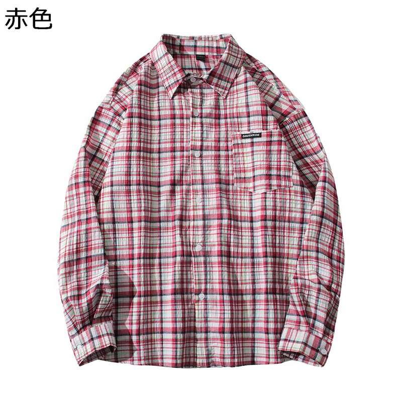 ネルシャツ チェック 長袖 メンズ 襟付き カジュアル トップス ボタンダウン コットン シンプル ゆったり 吸汗 ワイシャツ シンプル ス..