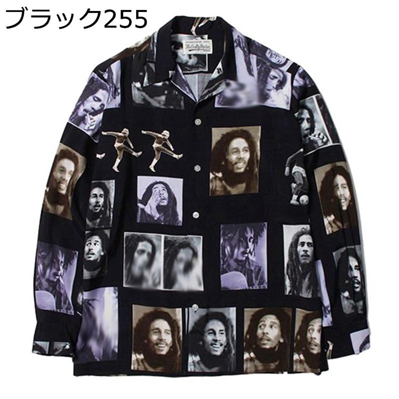 前開き アロハシャツ メンズ プリント柄 トップス 長袖 カジュアルシャツ ボタンダウン 人像柄 ベーシック 柔らかい ゆったり 汗染み防止 大人 コーデ 旅行 通学通勤 大きいサイズ 秋冬用