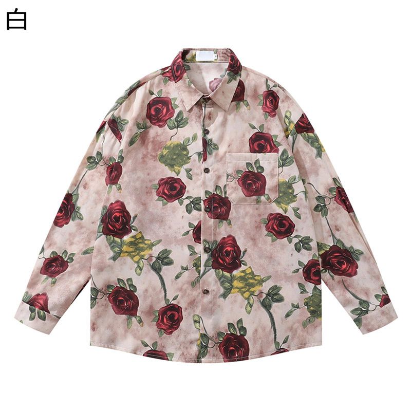 　　　 ◆◇◆人気の秘密◆◇◆ 【総柄プリント】で、目を惹くポイントに！それぞれ単体で着用してもトレンド感あるコーディネートを楽しめる今季のトレンド感を完璧におさえた雰囲気抜群の逸品！オープンカラー(開襟)仕様がポイントで、1枚で勿論レイヤードしてもOKな仕様など凝った作ります。 【ボタンデザイン】ボタンを開けて羽織って着ても良し、ボタンを閉めてインナーや単品で着ても良しの春先から秋までの長いシーズンで活躍できる一枚です。 【レイヤード自在】1枚でもレイヤードでも存在感のある万能アイテム。カジュアル、アウトドア、ビジネスまで幅広いシーンで活躍。おしゃれに敏感な男性へのギフトにも最適です。 【ビッグシルエット】ルーズな大人気のビッグシルエットでボリューム感のある、ゆったりとした着こなしが可能。ビッグオープンカラーシャツはストレスフリーな着用でリラックス感もあり着心地抜群！身幅をゆったりととり、肩も落ちて着用が可能で今っぽさが演出できるトレンド感満載のオーバーシルエットシャツです。 柔らかな雰囲気に仕上がる長年人気のシャツをトレンドのシルエットに格上げ。メンズ幅広く使える定番の長袖カジュアルシャツ、流行に左右されないデザインは、永く愛用できてオススメなメンズカジュアルシャツです。 　　　◆◇◆注意事項◆◇◆ご覧のモニターの環境、撮影環境により実物と色味が異なって見える場合がございます。湿った状態で他のものと擦り合わせると色が移る恐れがあります。濃色品の洗濯時は、白色、淡色と分けて洗ってください。説明 ■【様々なシーンにおすすめです！】 ?春まで長い季節に楽しんでいただける着回し力高い長袖シャツです。 ?季節感を感じる爽やかな物から、落ち着いたダークトーンやモノトーン調といった幅広いカラーリングをご用意。 ?肌触りで着心地の良いポリエステル素材。軽く、程よいゆとりシルエットで動きやすく、肌に優しい快適な着心地を実現しました。厚すぎず、薄すぎないしっかりとした生地になっております。 ?今旬のワイドパンツやスキニーパンツと合わせても。合わせ方でキレイめコーデ、カジュアルコーデ、ラフコーデが楽しめる一枚あると便利なアイテム。 ■【ご注意】 ?素材特有の匂いがある場合がございます。そのままに開けて、（2-5日）しばらく後自然に匂いがなくなります！ ?安心サービス：万が一商品が問題あるなら、すぐにご連絡ください, 必ず満足できるアフターサービスを提供いたします。