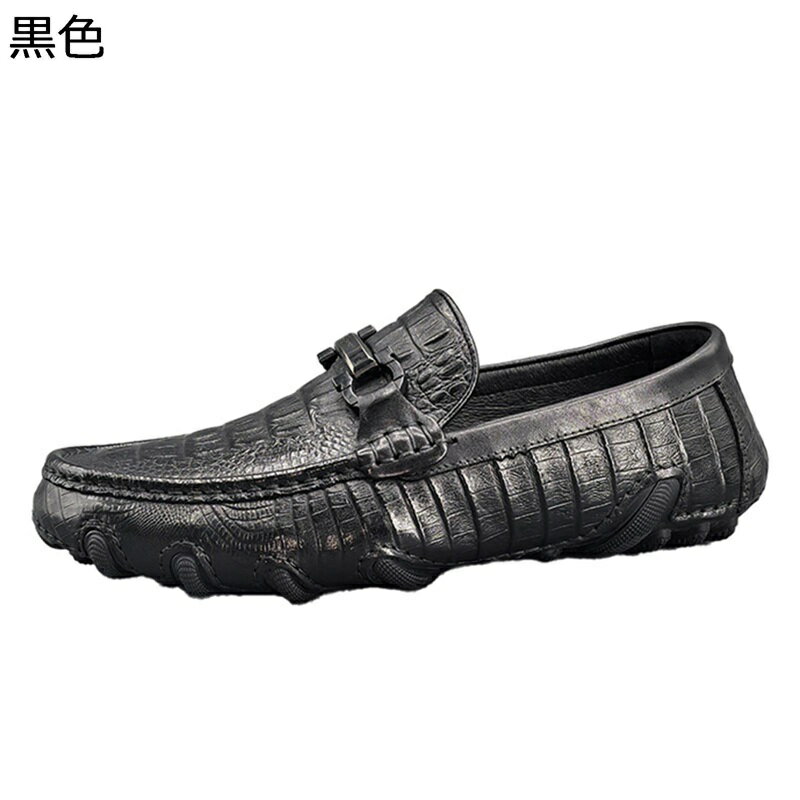 ローファー 本革 クロコ スリッポン メンズ ビジネスシューズ ドライビングシューズ おしゃれ モカシン 運転靴 ファッション フォーマル レザー 通勤通学 個...