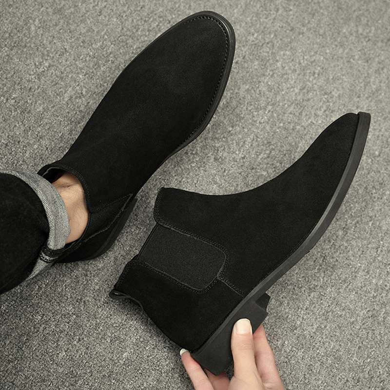 チェルシーブーツ メンズ ショートブーツ サイ...の紹介画像3