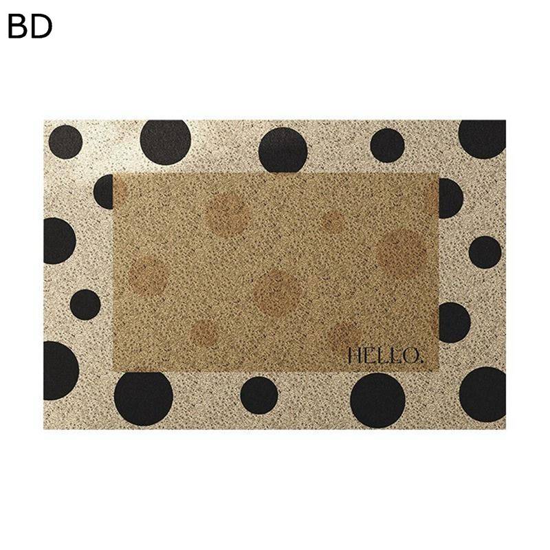 フロアマット 階段マット 玄関マット 長方形 かわいい 室内・屋外 PVC ビニール おしゃれ 滑り止め 防カビ 耐磨耗性 泥落とし 洗える コイルマット アンテイーク 自由にカット 玄関 階段 げんかんまっと