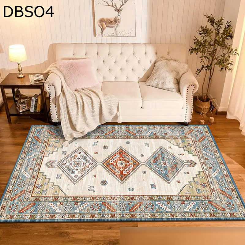 ラグマット センターカーペット ペルシャ? エスニック系 アンティーク レトロ花柄 ホットカーペット対応 ずれない お洒落 防ダニ 抗菌 防臭 滑り止め 床暖房対応 部屋 ペット対応 居間用 洋室