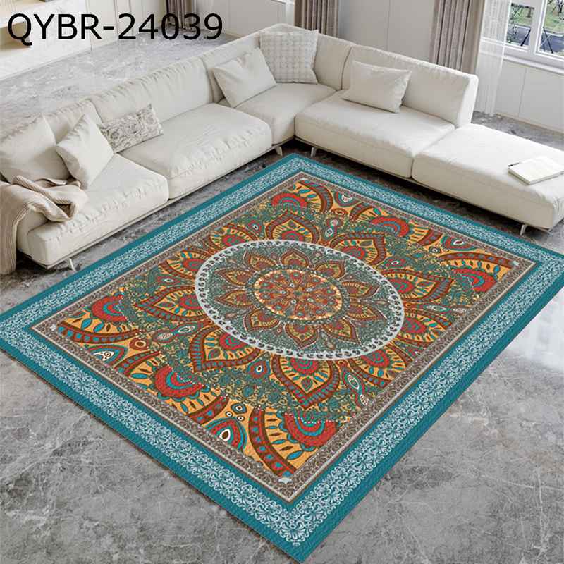 リビング センターカーペット ペルシャ? エスニック系 アンティーク レトロ花柄 ラグマット センターラグ インテリア 軽量 防音効果 滑り止め付き 室内 リビング 玄関 廊下 ベッドルーム