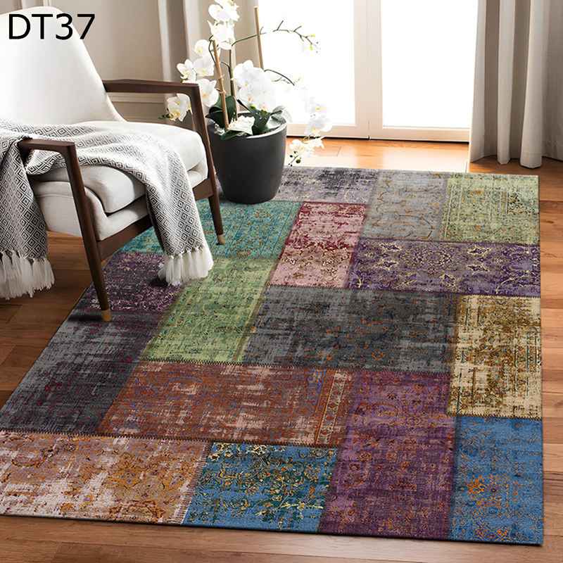 センターマット ラグマット ペルシャ? エスニック系 アンティーク レトロ花柄 滑り止め 洗える 抗菌 防ダニ 厚い 消臭 手触りいい ファッション 耐磨耗 遮音性 寝室 新生活 ホール リビング