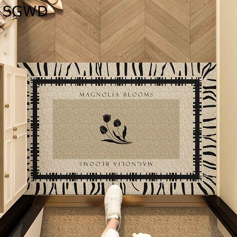 玄関マット 屋外 泥落とし 大きめ すべり止め ドアマット カーペット 防ダニ 防カビ ウォッシャブル 足踏みマット お手入れ簡単 コイルマット 耐摩耗性 フランス風 アンテイーク 家庭用 店舗 屋外用ドアマット