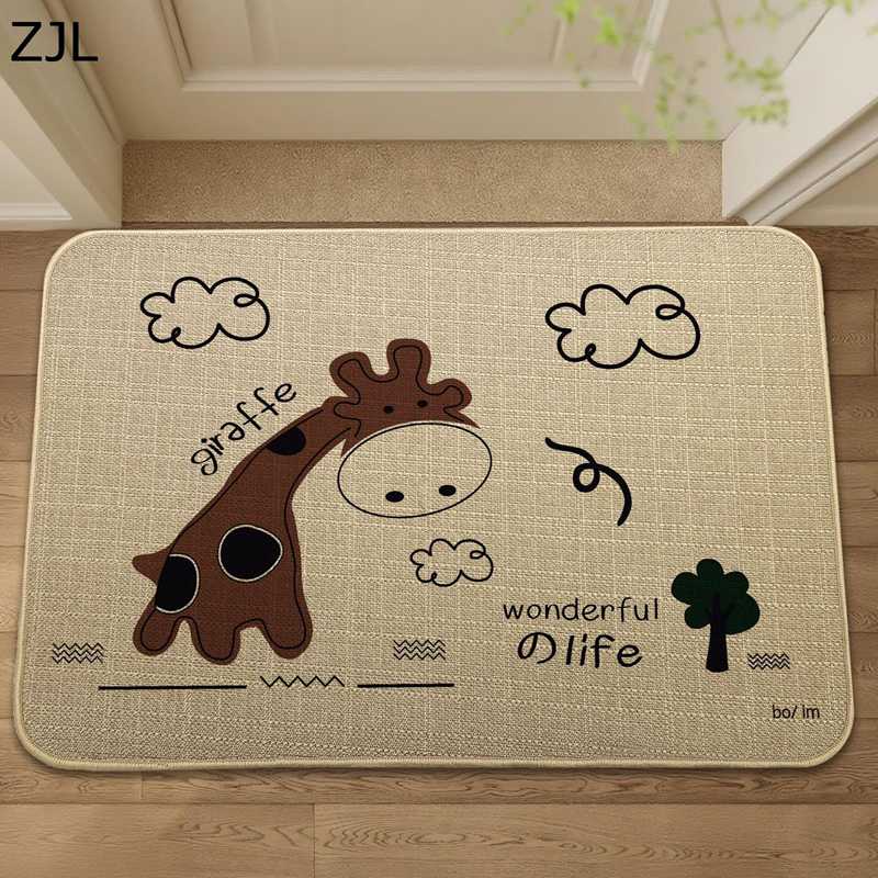 玄関マット キッチンマット 模造サイザル ドアマット 長方形 3.5mm 室内・屋外 おしゃれ 低反発ラグ 足..