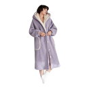 ペアパジャマ 長袖 パジャマ もこもこ レディース メンズ おしゃれ ガウン ペア 秋冬 ペアルック ナイトウェア カップル 寝巻き ルームウェア フード付き ...