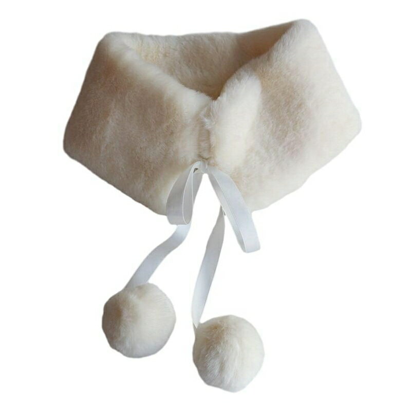 冬用ティペット レディース フェイクファーマフラー ネックウォーマー 付け襟 スヌード 暖かい 防寒 襟..