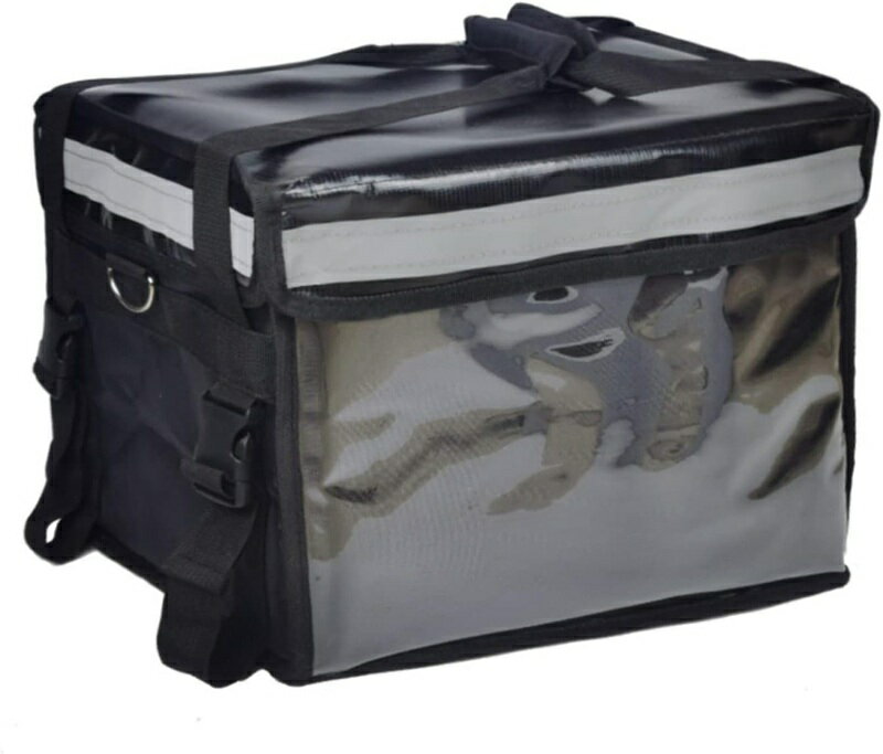 配達バッグ 自転車 バイク フィックスキャッチ マジックテープ 48L デリバリー 宅配 防水 軽量 保冷 折..