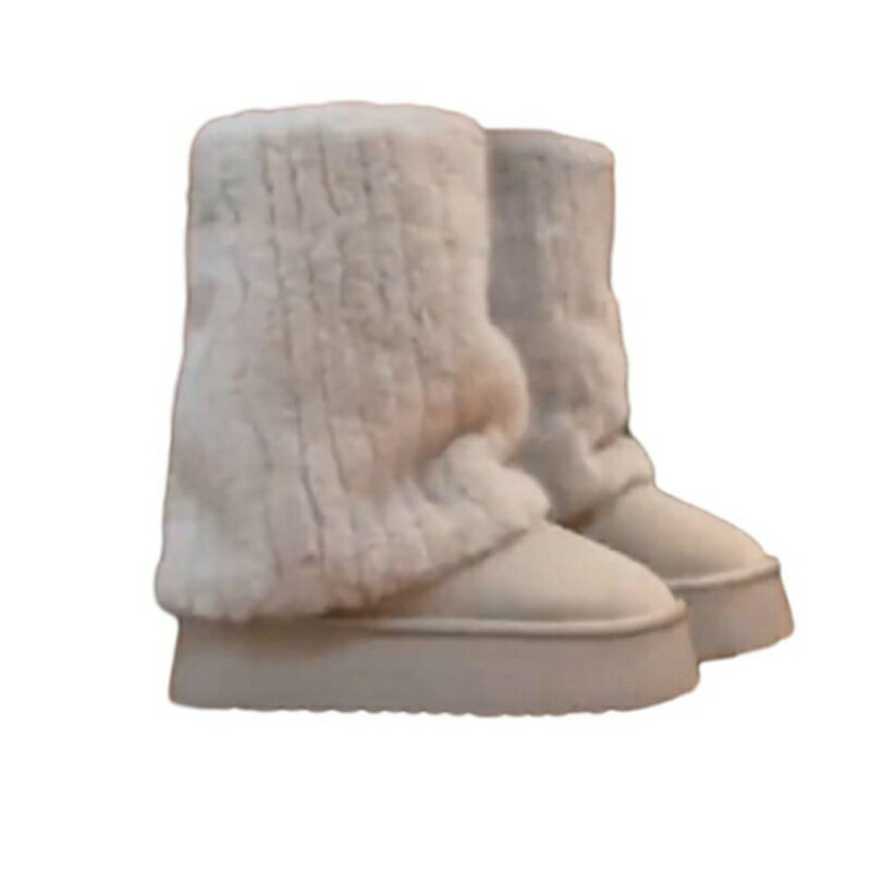 スノーシューズ ルーズソックス 裏ボア もこもこ レディース ムートンブーツ 原宿 フェイクスエード 短..