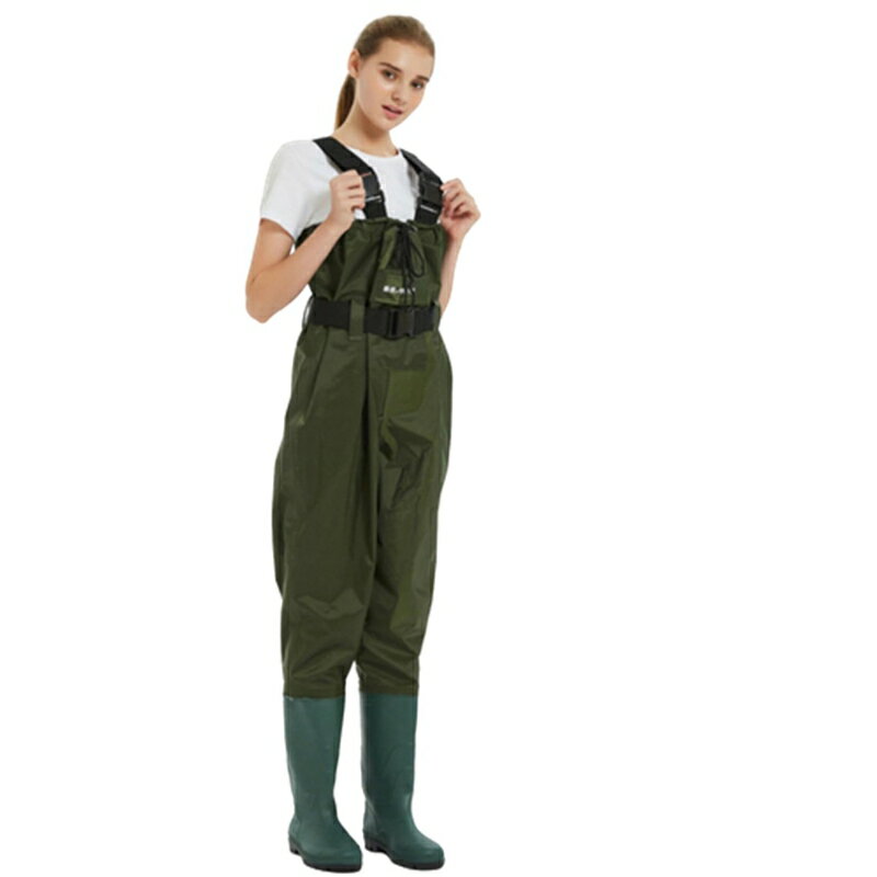 チェストハイウェーダー 胴長靴 ウェーダー 作業靴 防水ずぼん 調節可能 腰ベルト ラジアル フィッシン..