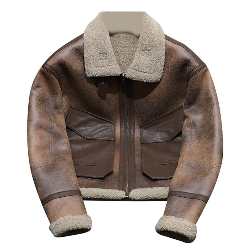バイク ジャケット 5xl スエード 革ジャン ライダースジャケット b3 裹起毛 メンズ フェイクムートンジャケット ボアフリース パッチワーク 合皮ジャンパー ジップアップ 防寒着 コーディネート