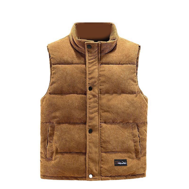 ベスト メンズ ダウンベスト 春秋冬 大きいサイズ 立ち襟 スタンドカラー 袖なし ノースリーブジャケッ..