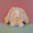 ロリータ兎 ぬいぐるみ バッグ 財布 縫い包み イエロー リボン Lolita娘 ロリータ道具 ロリータ飾り かわいい ふわふわ もこもこ インテリア ゴスロリ 萌え萌え 柔らかい プレゼント ギフト