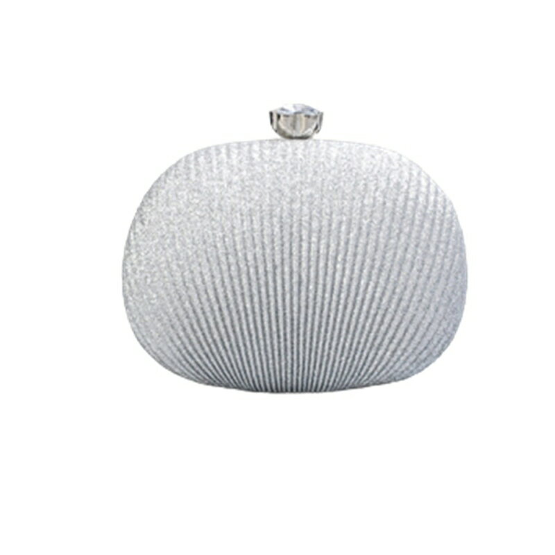 パーティーバッグ 結婚式 バッグ クラッチバッグ レディース ショルダー シルバー パーティバッグ プリーツ加工 披露宴 お呼ばれ フォーマル レディース 3WAY 大きめ イブニングバッグ 光沢 ラ