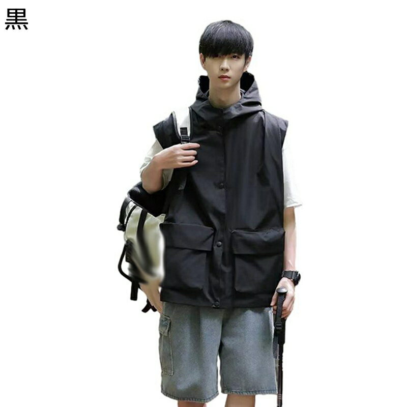 ニットベスト シニア女性ベスト レディース 帽子付き ノースリーブ ジレ 高齢者 中年向け 撮影 チョッキ 暖かい速乾性 リラックス レイヤード 多機能 ポケット 作業着 キャンプ 耐磨耗性 カジュアル