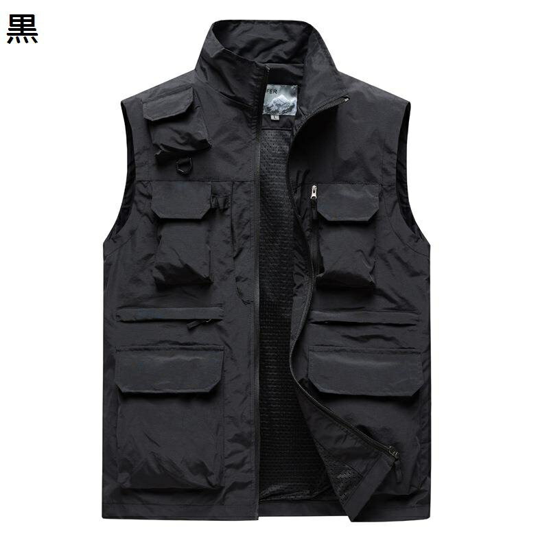 シニア女性ベスト レディース 撮影ベスト お釣り ジレ チョッキ ポケット 収納便利 軽量 暖かい 速乾 重ね着 ノースリーブ ジャケット 無地 アウトドア 渓流 ワークベスト 多機能 四季通用