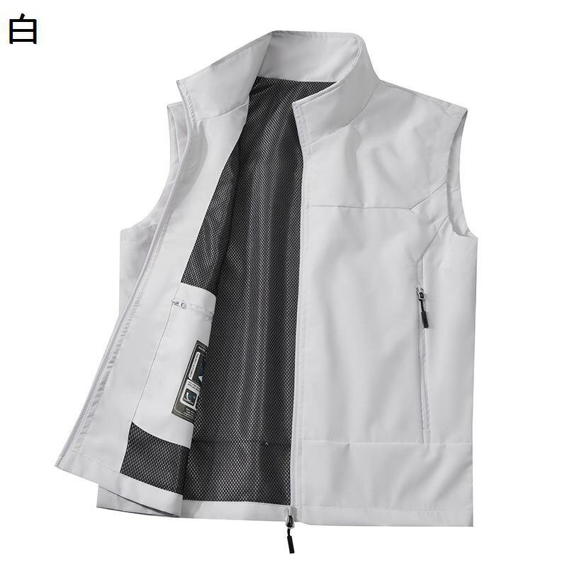 シニア女性ベスト レディースベスト 撮影 お釣り ベスト ジレ チョッキ サイドポケット 収納便利 速乾 軽量 暖かい レイヤード ノースリーブアウター 無地 アウトドア 登山 ワークベスト 多機能 春夏秋