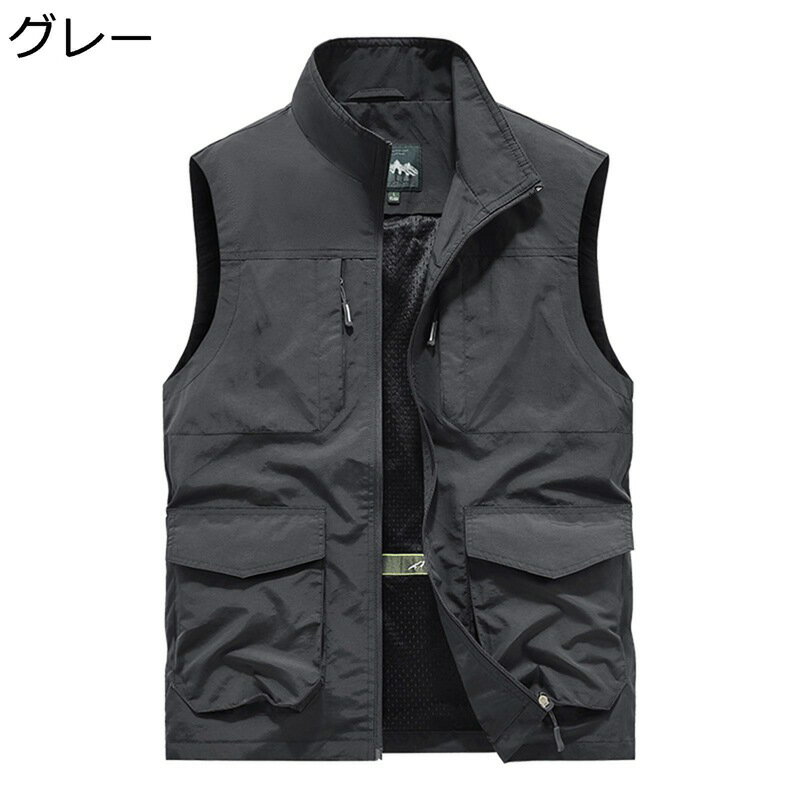 ニットベスト レディース シニア女性ベスト 作業ウェア 高齢者 中年向け ジレ チョッキ 速乾暖かい性 厚い 超軽量 サイドポケット レイヤード 春夏秋 袖なし ワイド 動きやすい 登山 ファッション