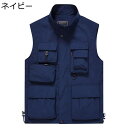 レディース シニア女性ベスト ニットベスト 袖なし 釣りベスト 高齢者 中年向け レイヤード ポケット多い ノースリーブジャケット ゆったり チョッキ 軽い 薄...