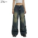 バギージーンズ ヴィンテージ デニムパンツ メンズ レディース ゆったり ブーツカット カジュアル 春秋冬 Gパン ウォッシュ加工 おしゃれ ハイストリート フ...