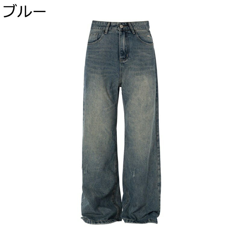 ジーンズ メンズ レディース ワイド デニムパンツ ヴィンテージ ヴィンテージ 大きいサイズ 秋冬 バギ..