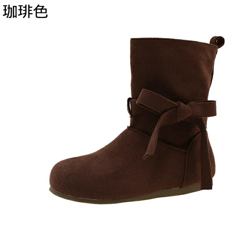 レディース ミドルブーツ ジョッキーブーツ 防寒 耐磨耗 可愛い ヴィンテージ 散歩 ラウンドトゥ 無地 ゆったり 冬 美脚 通勤 お出かけ オフィス ファッション デイリー