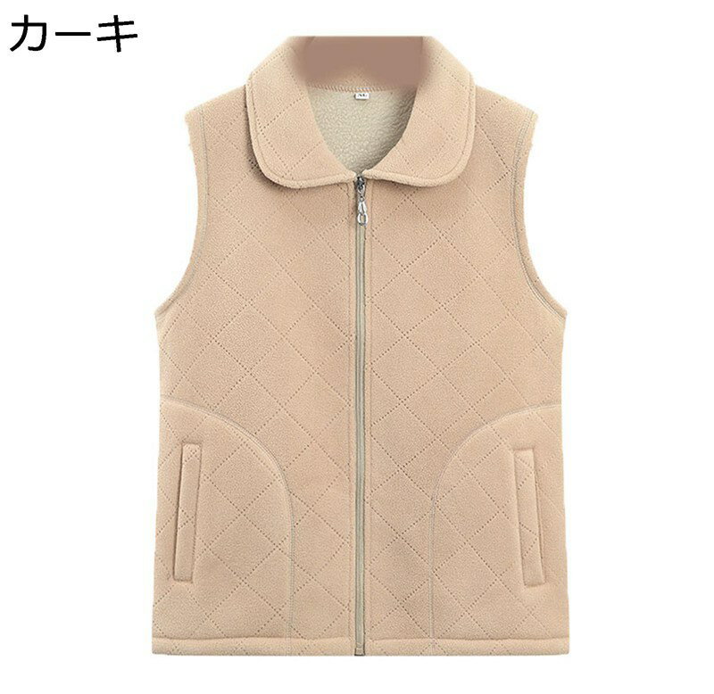 シニア女性向け 裏起毛ベスト レディース 防寒着 あったかい チョッキ ジレベスト 前開き 花柄 高齢者 中年向け 厚手 秋冬服 婦人 レトロ 履き心地いい 着やすい お散歩 休日 室内外 部屋着