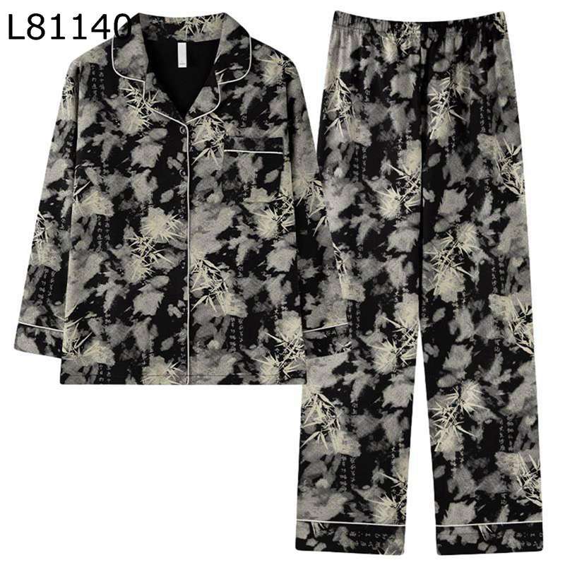 パジャマ レディース 上下セット コットン100 綿 ナイトウェア 北欧風 大きいサイズ 葉柄 部屋着 ルー..