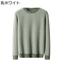 メンズ セーター ニット 日系 春秋 長袖 ジョーカー 着心地のいい プルオーバー 身を修める 着?せ 保暖性 吸湿 ウール100% 畦編み 抗菌防臭 おしゃれ...