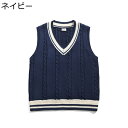 メンズ セーター カラーブロック ノースリーブ ニットベスト ジャパニーズトレンド 学園風 V ネック セーターベスト ニット 秋冬 長袖 オフィス 厚手 快適...
