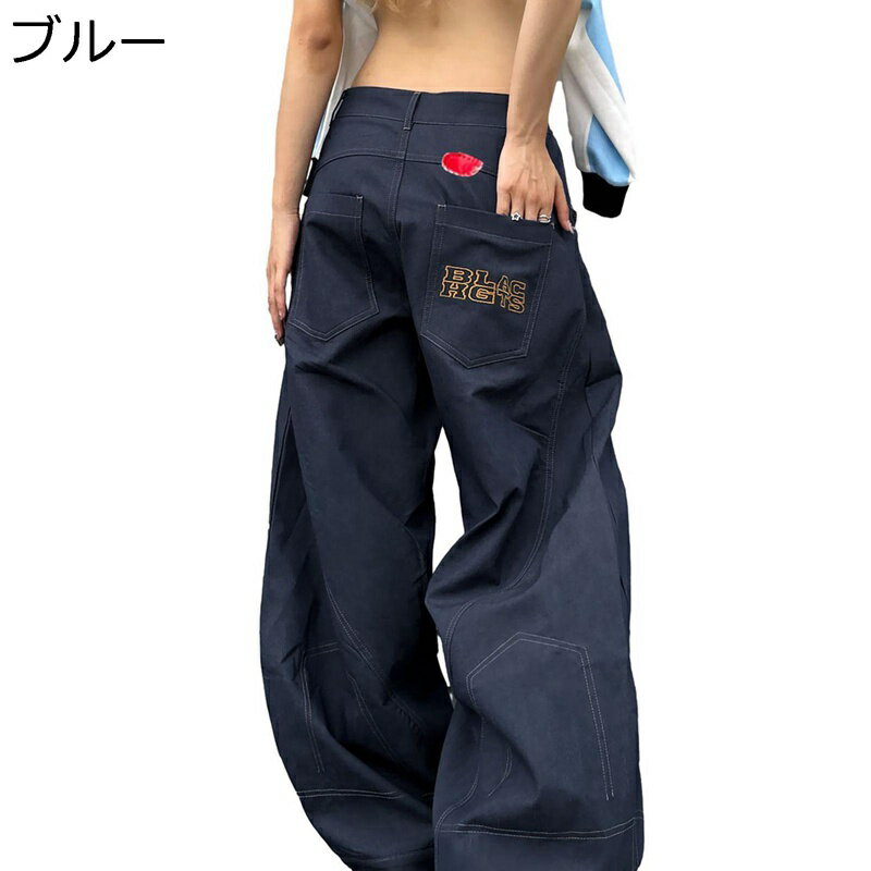デニムパンツ バギー メンズ レディース ジーパン ブーツカット シンプル 大きいサイズ ルーズ ワイドデニム 通気 ゆったり ワイドパンツ 男女兼用 ジーンズ カジュアル 着痩せ 脚長 ビッグシルエット(4.0)