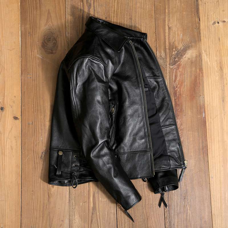 メンズ レザージャケット 本革 ライダースジャケット バイカー 牛革コート 防風 保温性 革ジャン ブルゾン 春秋冬 ジップアップ 細身 おしゃれ バイク 登山 ストリート