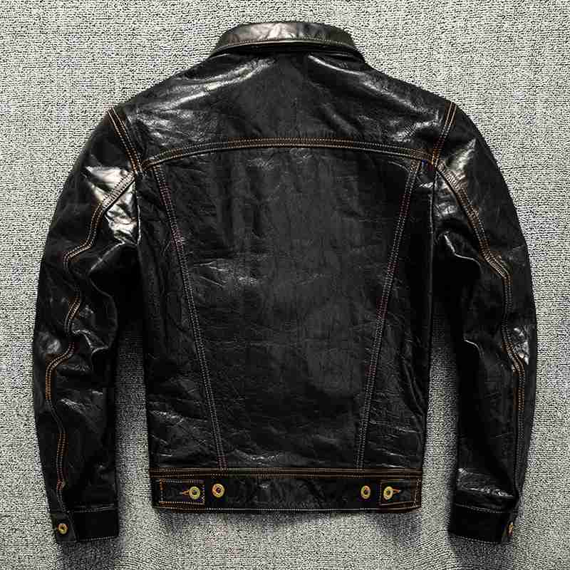レザージャケット 羊革 メンズ ライダースジャケット バイカー 防風 防寒 本革コート 植鞣め ワックス染め 秋冬 ジップアップ ブルゾン アウター デイリー スポーツ バイク用