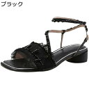 レディース サンダル ビーズ スクエアトゥ 夏サンダル 夏 春 粗いかかと メッシュ アンクルストラップ ローヒール 細見え 優しい ボヘミアン風 レトロ 華やか 滑り止め 通勤 お出かけ