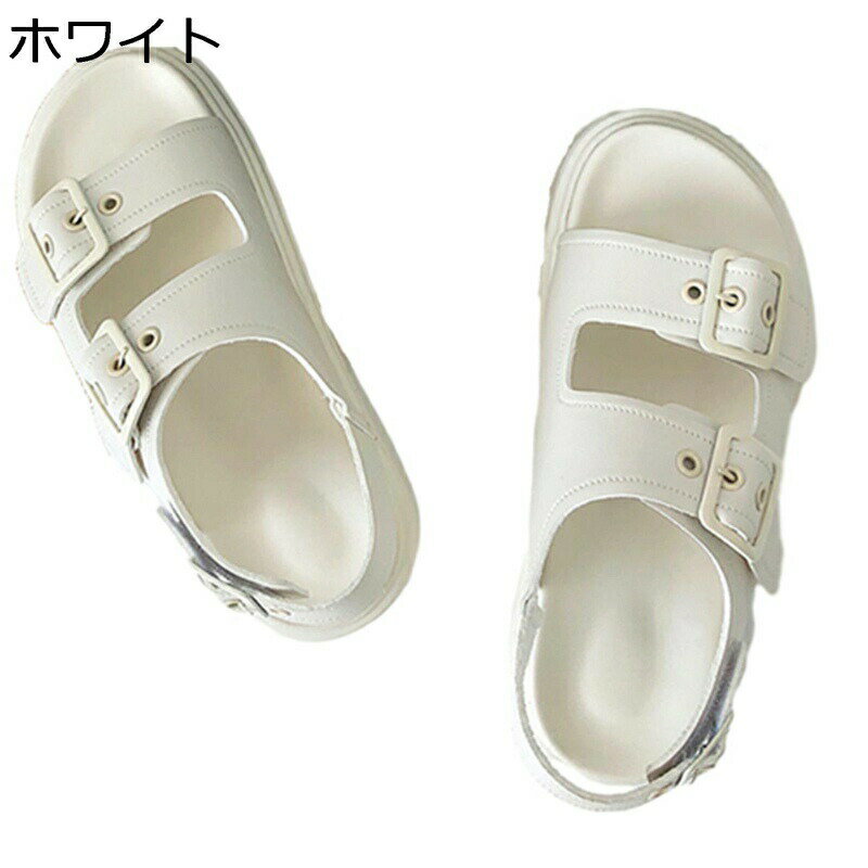 スニーカー サンダル レディース スポーツサンダル 厚底靴 ベルト 身長4cmUP マジックテープ フラット さんだる 春 夏 韓国 疲れない 耐久 楽ちん ファッション ピクニック 運動