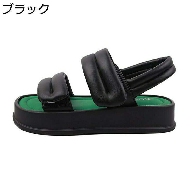 サンダル レディース 厚底 外履き サマーシューズ 歩きやすい 疲れにくい ベルクロ 夏 軽量 コンフォー..