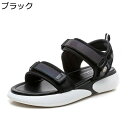 レディース サンダル カジュアル ベルクロ フラット スポーツサンダル ローヒール 歩きやすい 疲れにくい アウトドア ビーチサンダル 夏 軽量 通気性 滑り止...