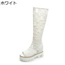 10cmヒール ロングブーツ サマーサンダル 透かし彫り レディース レース 花柄 メッシュ オープントゥ サイドジップ インヒール 春夏秋 夏靴 厚底 着脱簡...
