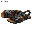 革サンダル スポーツサンダル メンズ ビジネスサンダル 夏 ストラップ 2way おおきいサイズ レザー 厚底 超軽量 速乾 静音 滑らない 屋外 外履き 室内...